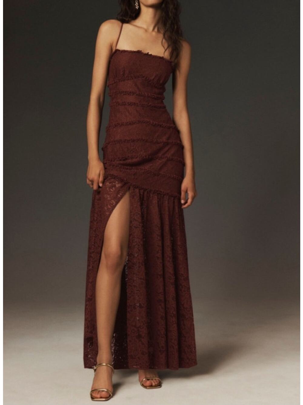 The BHLDN Zoe Stretch Lace Midi Dress Size Small